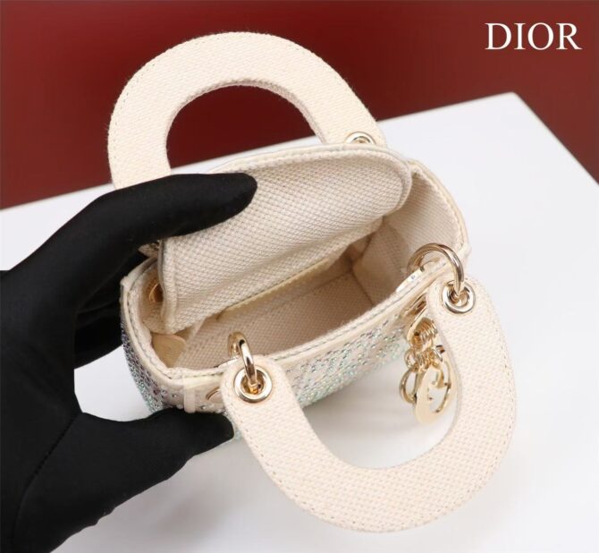 Lady Dior Mini brodé(Replica) – Image 6