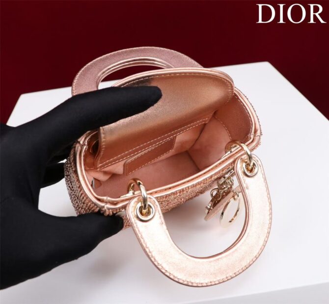 Lady Dior Mini brodé(Replica) – Image 6