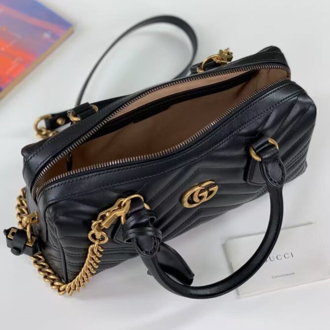 Sac à main GG Marmont noir   (Replica) – Image 9