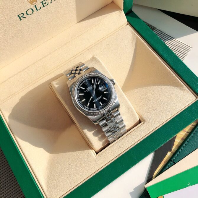 OYSTER PERPETUAL DATEJUST BLACK DIAL JUBILEE(Replica) - Image 2