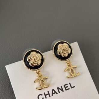 Chanel earrings circle flower(Replica)