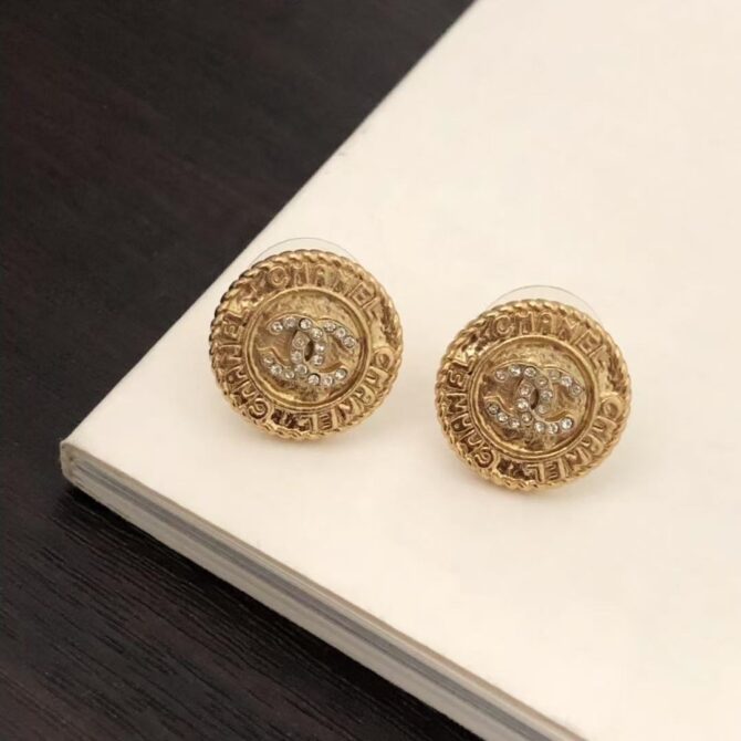 Chanel earrings circle gold(Replica) - Image 6