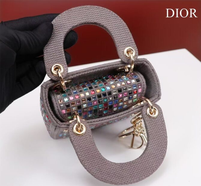Lady Dior Mini brodé(Replica) – Image 4