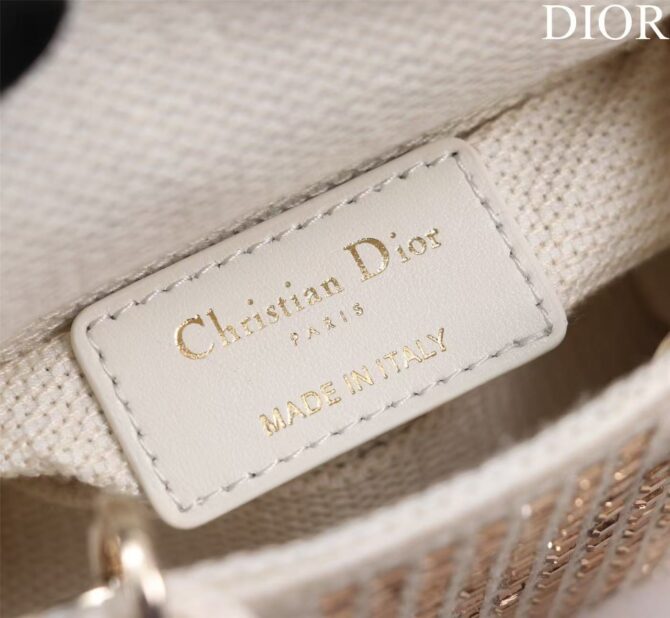 Lady Dior Mini brodé(Replica) – Image 9