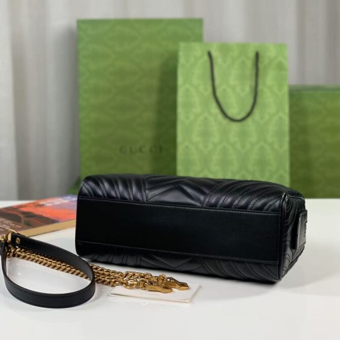 Sac à main GG Marmont noir   (Replica) – Image 5