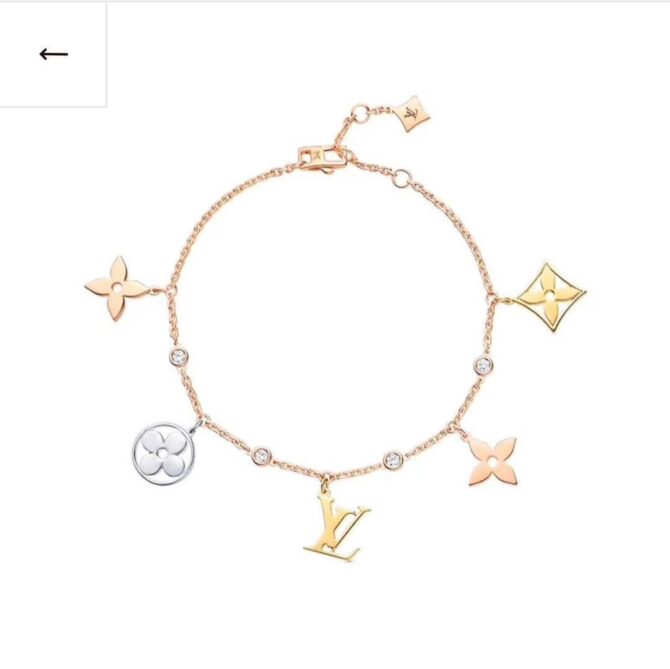 LV charms rose gold (Replica) - Image 6