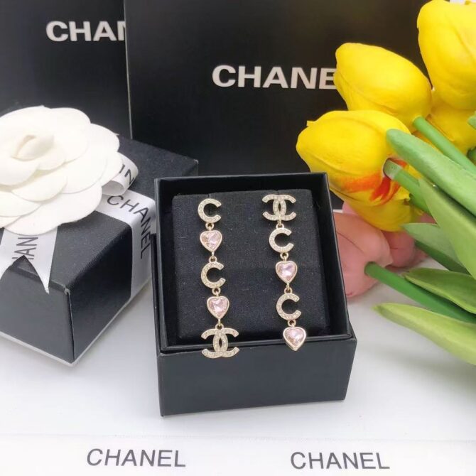 Chanel earrings coco heart (Replica) - Image 5